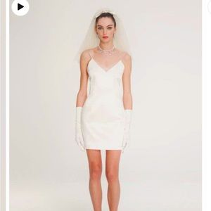 Nana Jacqueline White Asha dress size small worn once for about one hour